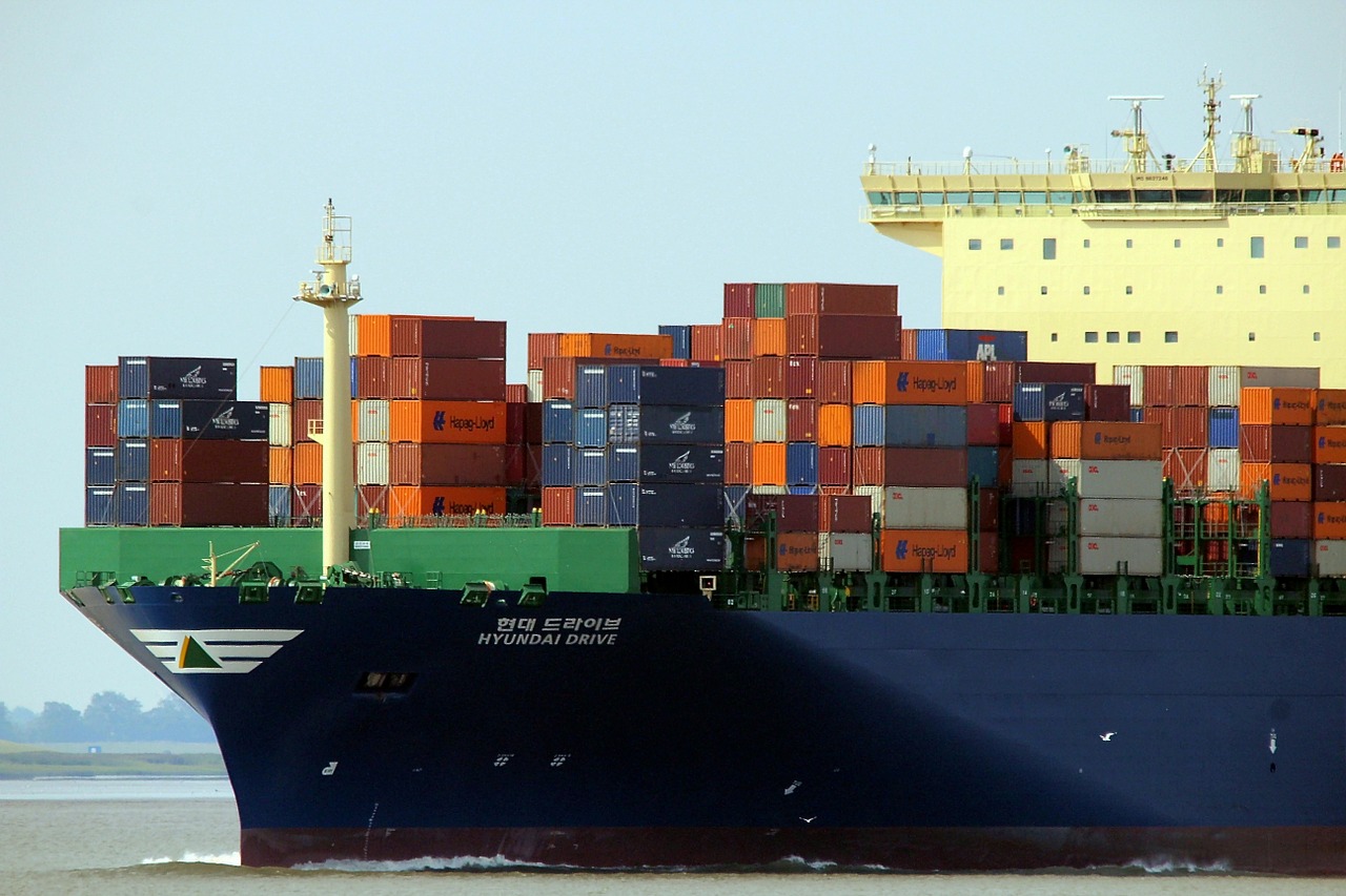 Containerschiff Schiff Hyundai Drive Welthandel Frachtraten